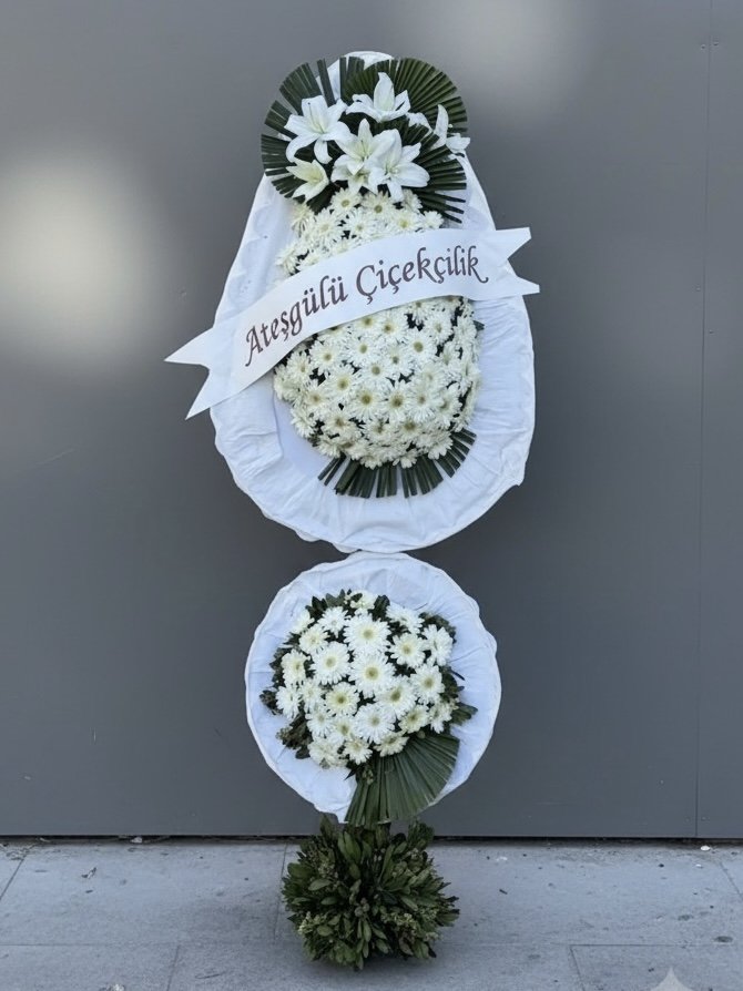 Çiftli Beyaz Gelin Duvağı