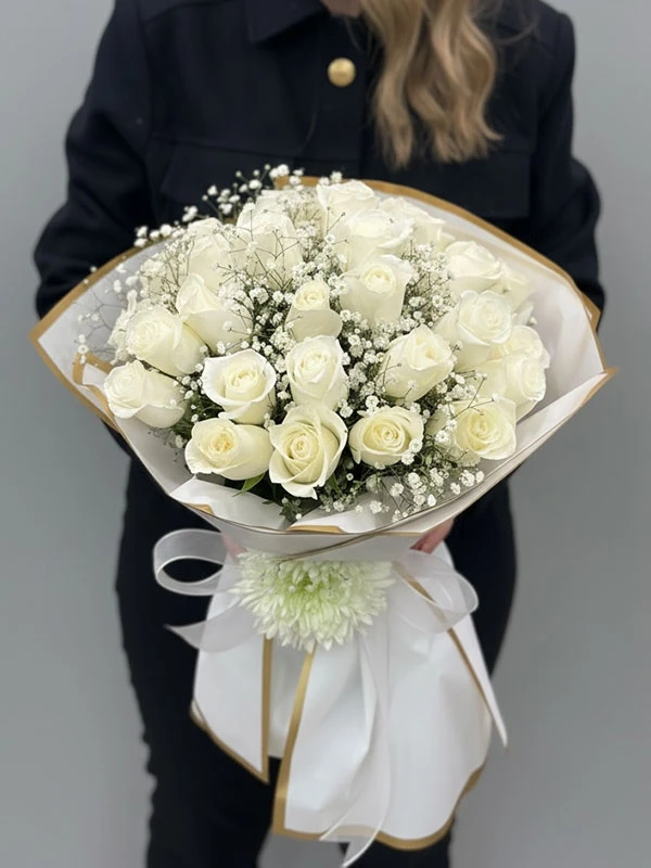 Beyaz Gül Buketi